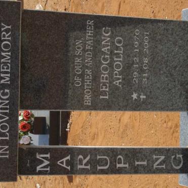 MURUPING Lebogang Apollo 1970-2001