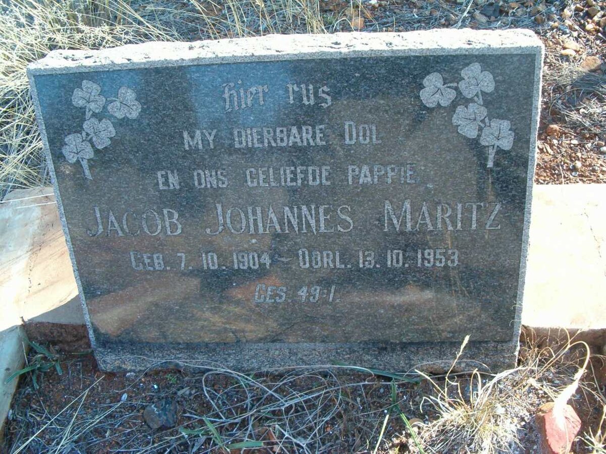 MARITZ Jacob Johannes 1904-1953