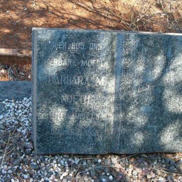 NOETH Barbara M. nee STEENKAMP 187?-1958