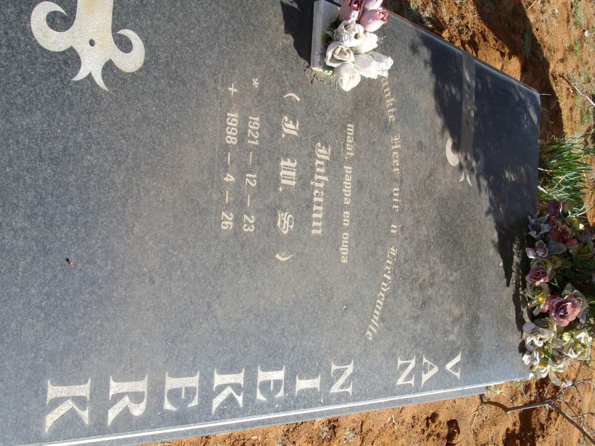 NIEKERK J.W.S., van 1921-1998