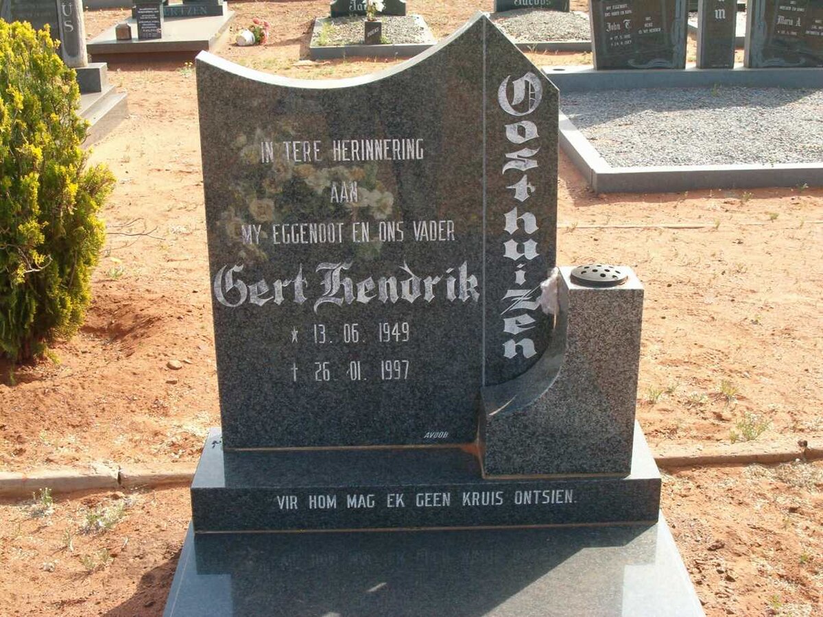 OOSTHUIZEN Gert Hendrik 1949-1997