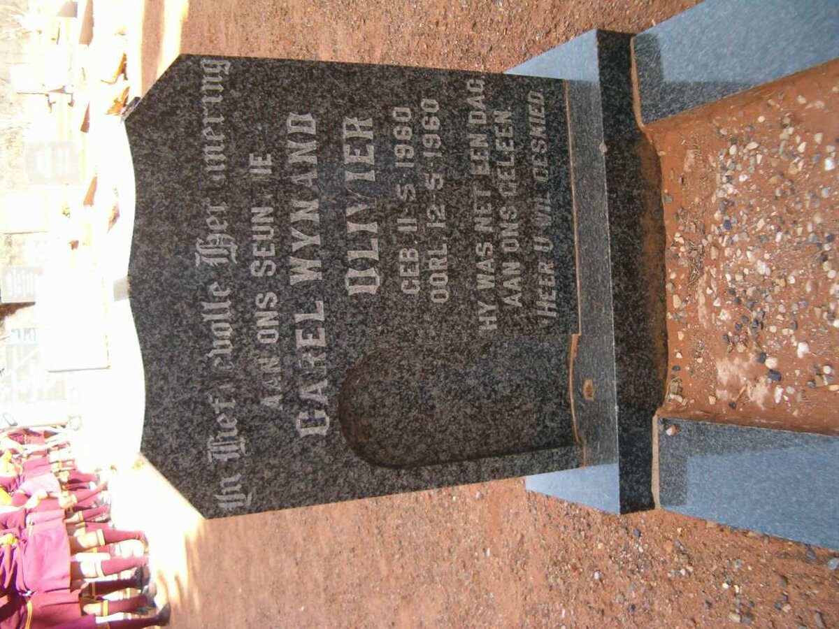 OLIVIER Carel Wynand 1960-1960