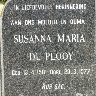 PLOOY Susanna Maria, du 1911-1977