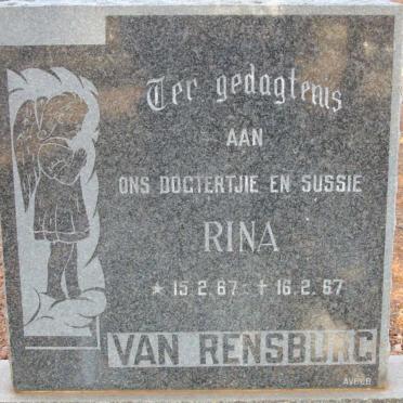 RENSBURG Rina, van 1967-1967