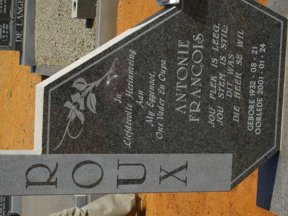 ROUX Antonie Francois 1932-2001