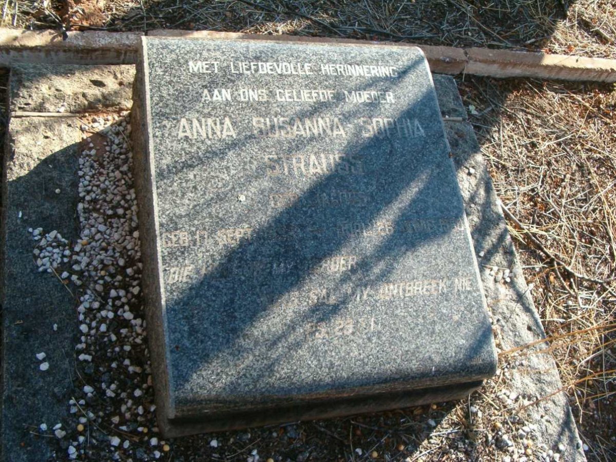 STRAUSS Anna Susanna Sophia 1???- 1960