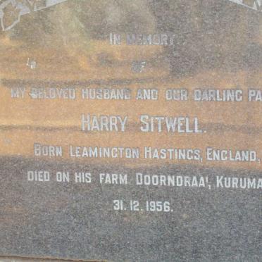 SITWELL Harry -1956