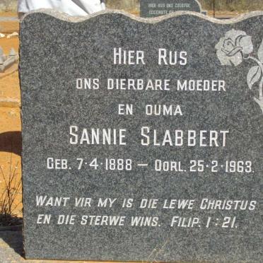 SLABBERT Sannie 1888-1963