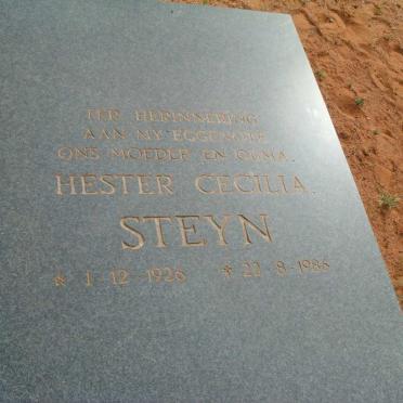 STEYN Hester Cecilia 1926-1986