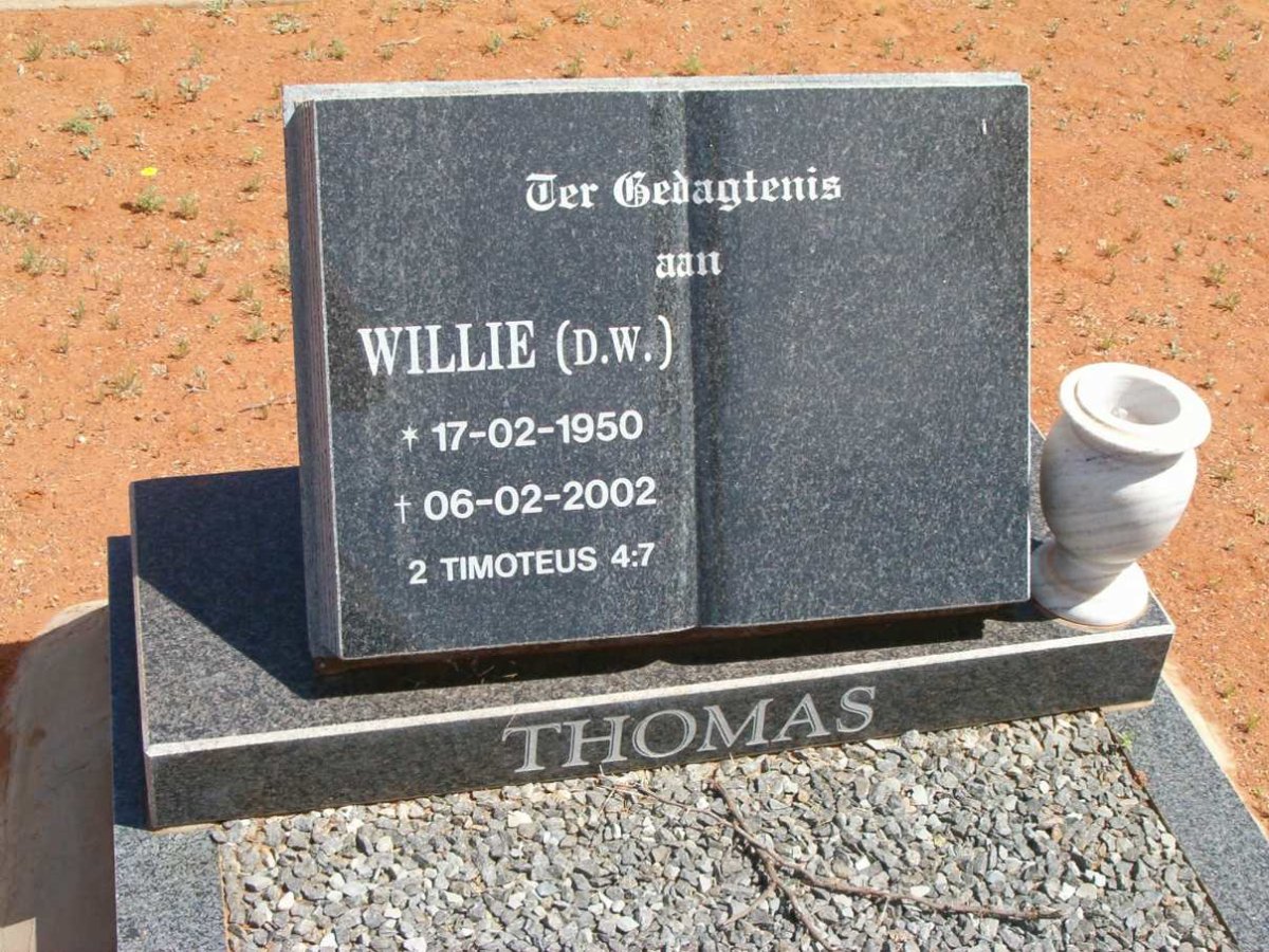 THOMAS D.W. 1950-2002