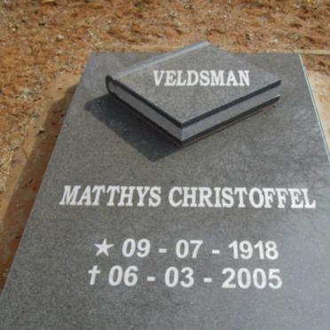 VELDSMAN Matthys Christoffel 1918-2005