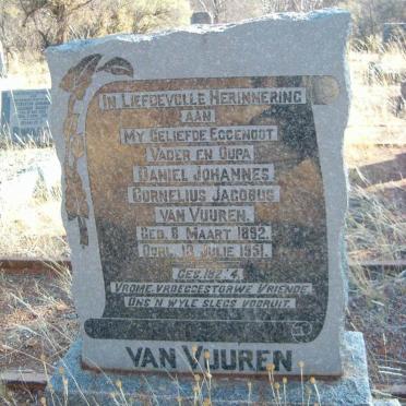 VUUREN Daniel Johannes Cornelius Jacobus, van 1892-1951