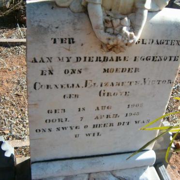 VICTOR Cornelia Elizabeth nee GROVE 1903-1945