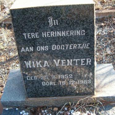 VENTER Wika 1952-1953