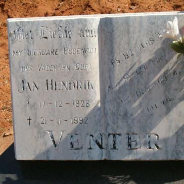 VENTER Jan Hendrik 1928-1992