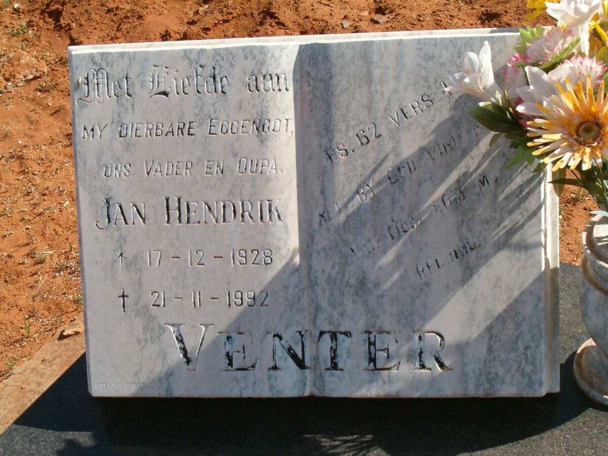 VENTER Jan Hendrik 1928-1992