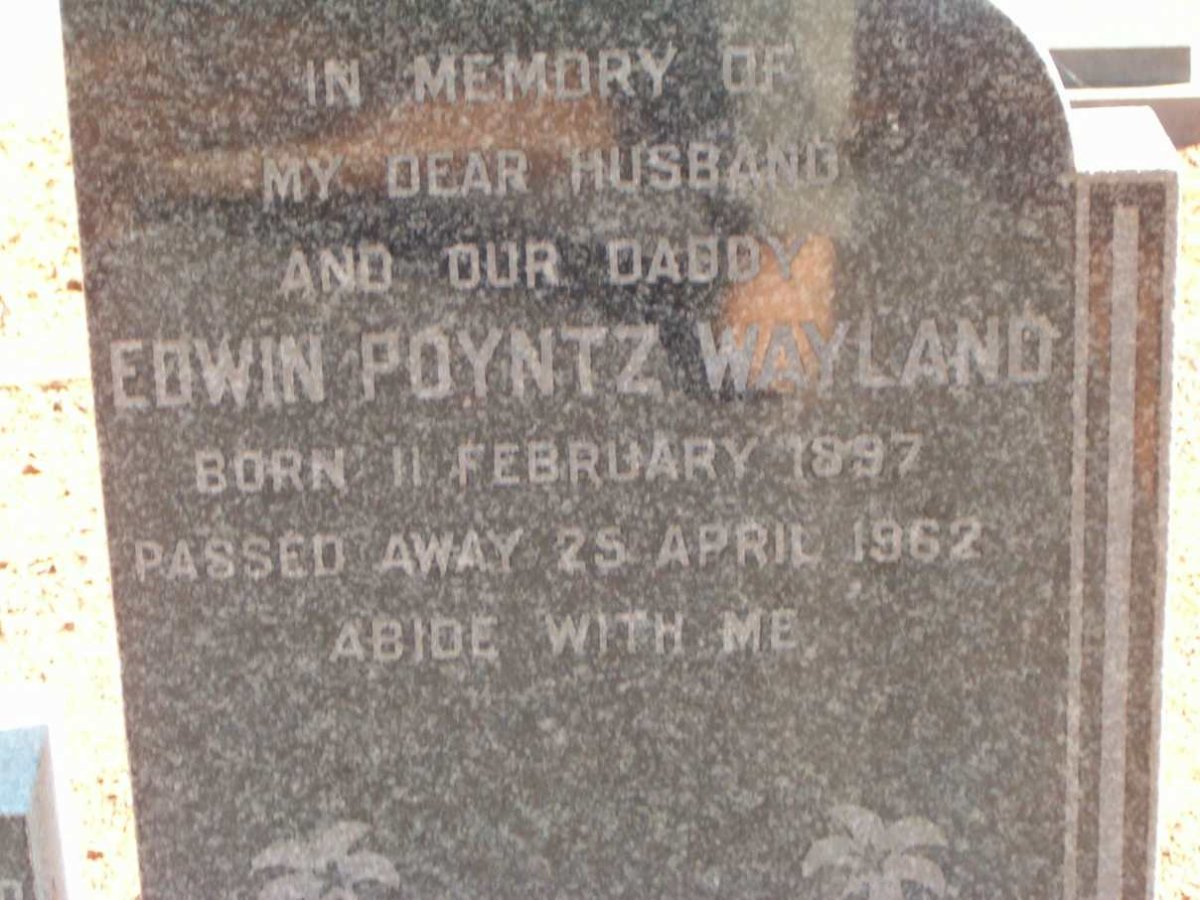 WAYLAND Edwin Poyntz 1897-1962