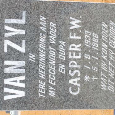 ZYL Casper F.W., van 1933-1988