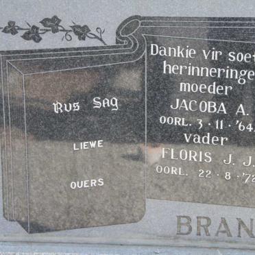 BRAND Floris J.J. -1972 &amp; Jacoba A. -1964