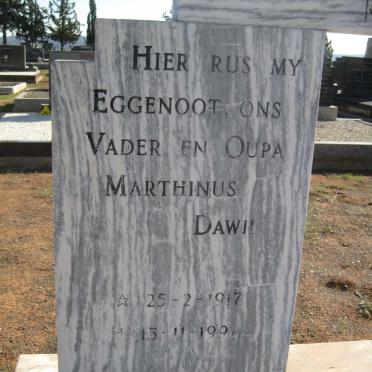 KEARNEY Marthinus Dawie 1917-1992 &amp; Gerrida Margaretha O'KENNEDY 1920-1978