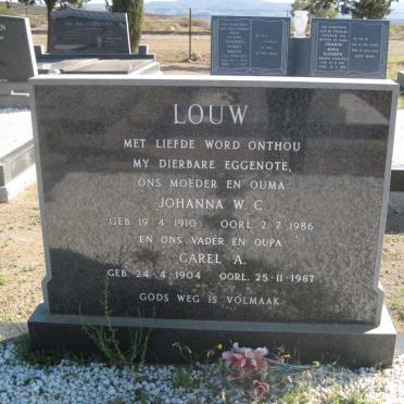 LOUW Carel A. 1904-1987 &amp; Johanna W.C. 1910-1986
