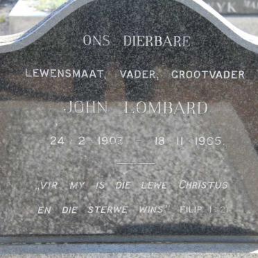 LOMBARD John 1903-1965