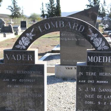 LOMBARD Johannes Hendrik 1909-1964 &amp; S.J.M. DE LANGE -1984