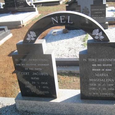 NEL Gert Jacobus 1908-1976 &amp; Maria Magdalena 1909-1998