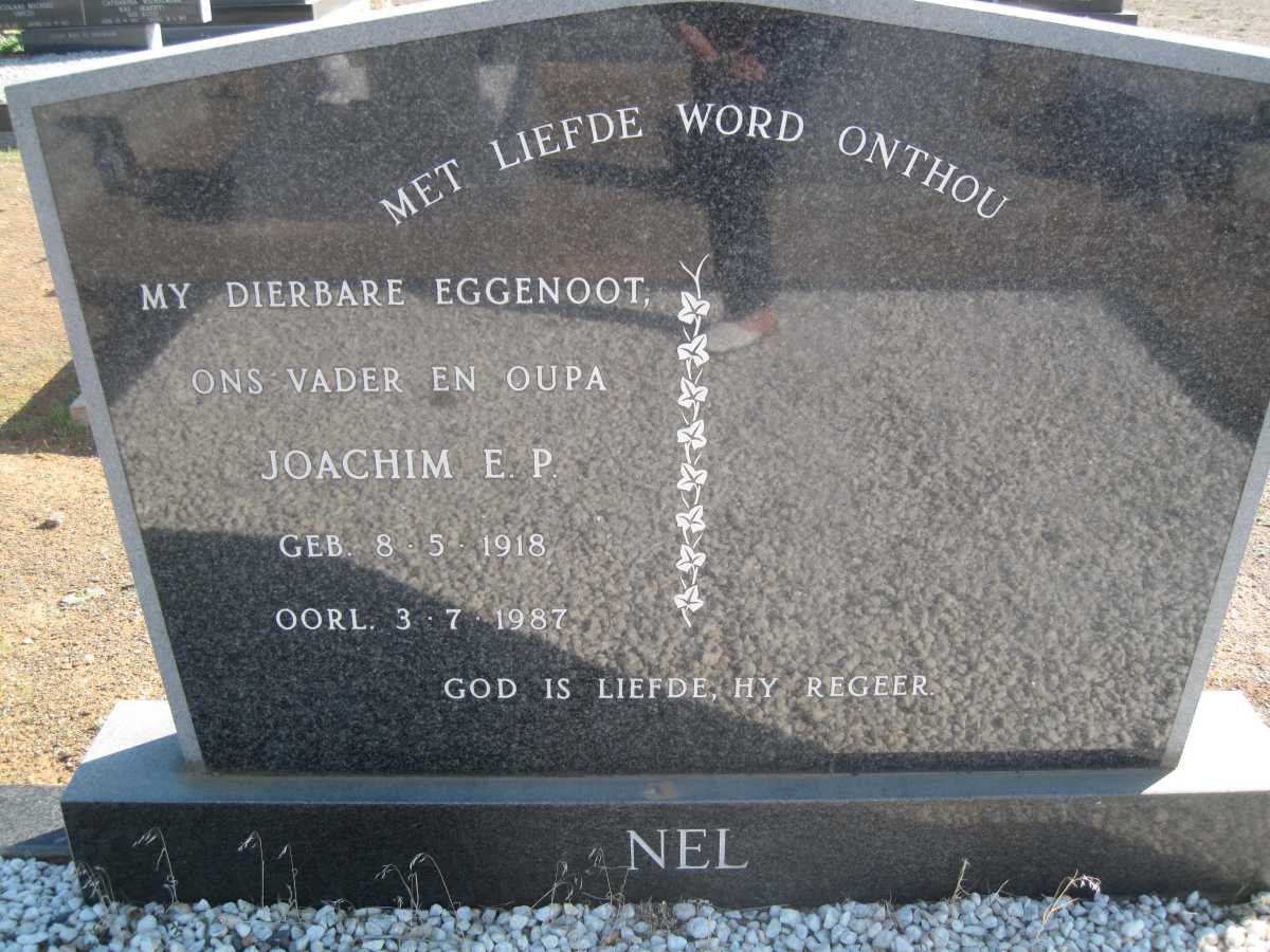 NEL Joachim. E.P. 1918-1987