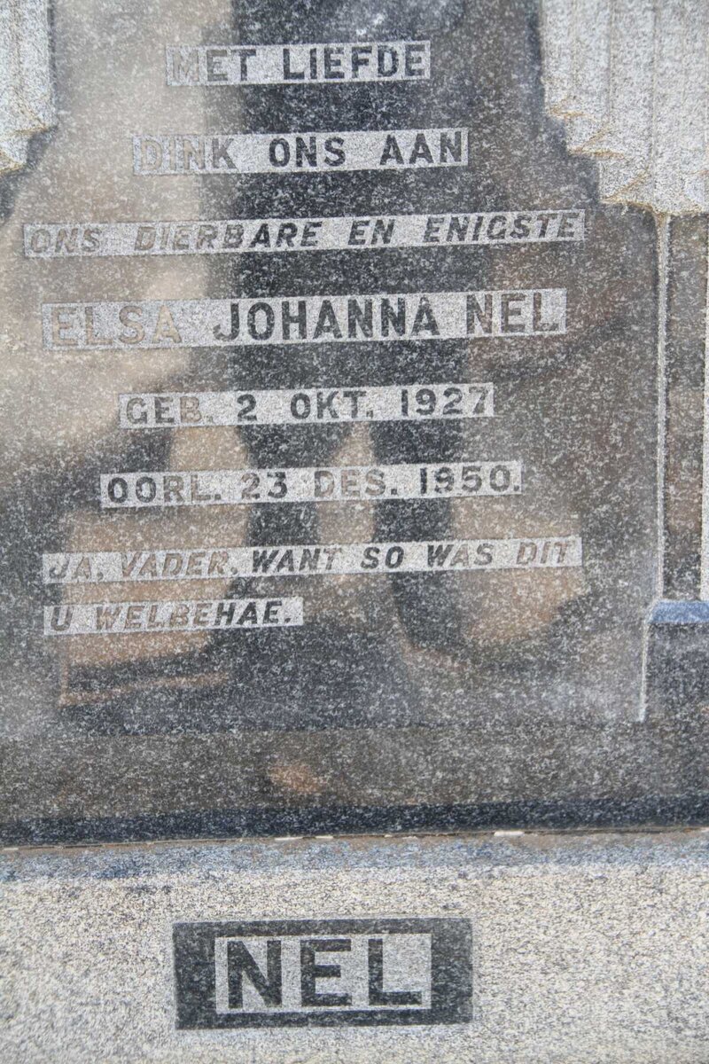 NEL Elsa Johanna 1927-1950