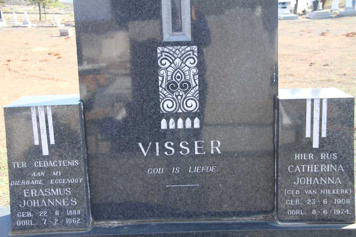 VISSER Erasmus Johannes 1888-1962 &amp; Catherina Johanna VAN NIEKERK 1908-1974