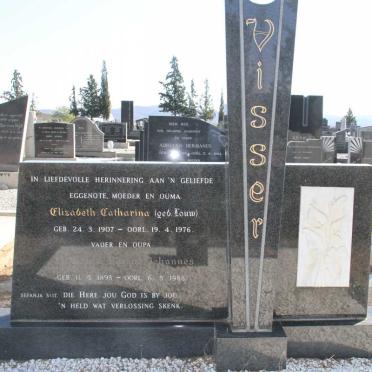 VISSER Albertus Barend Johannes 1893-1988 &amp; Elizabeth Catharina LOUW 1907-1976