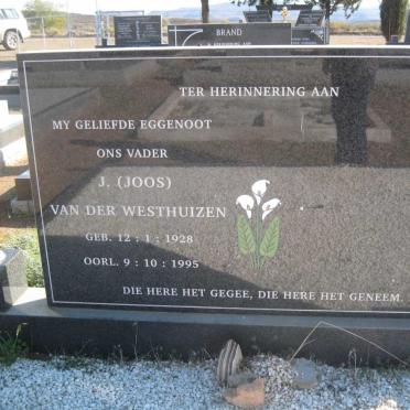 WESTHUIZEN J., van der 1928-1995