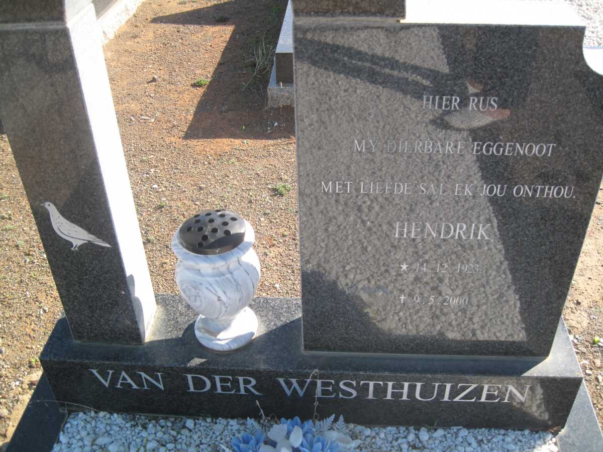 WESTHUIZEN Hendrik, van der 1923-2000