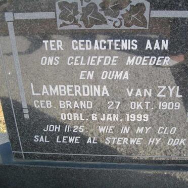 ZYL Lamberdina, van nee BRAND 1909-1999 