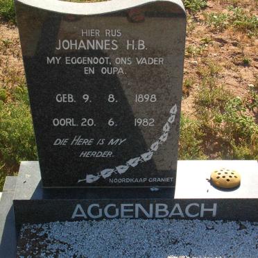 AGGENBACH Johannes H.B. 1898-1982