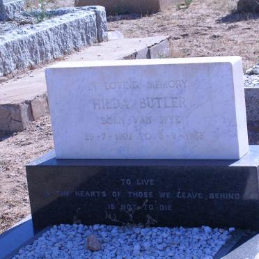 BUTLER Hilda nee VAN WYK 1901-1968