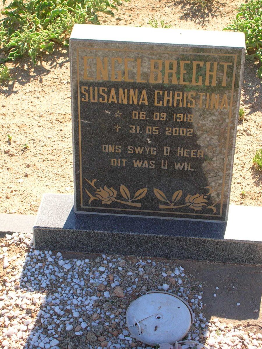ENGELBRECHT Susanna Christina 1918-2002