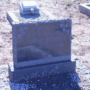 HANEKOM Theunis 1864-1933