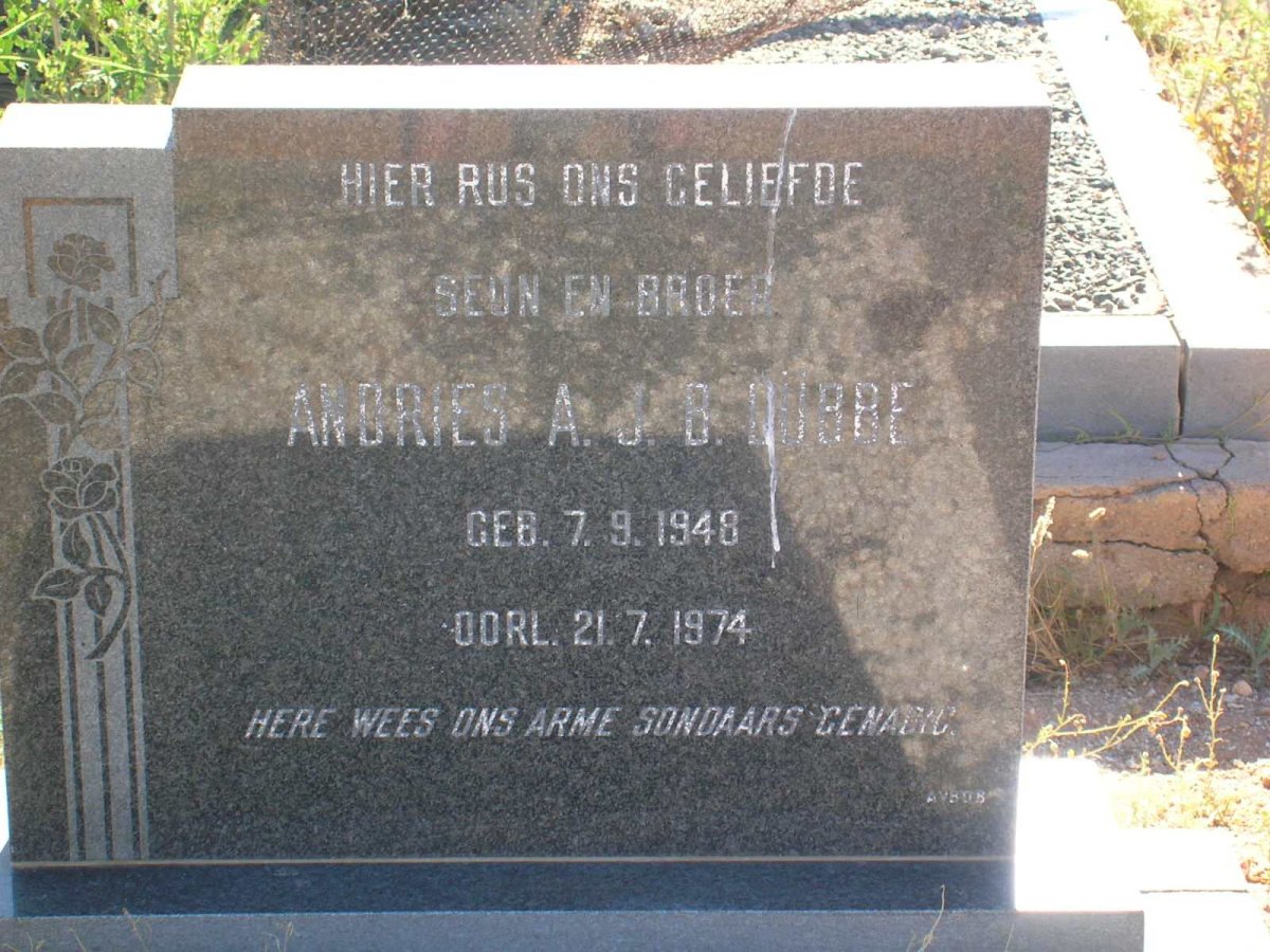 LUBBE Andries A.J.B. 1948-1974