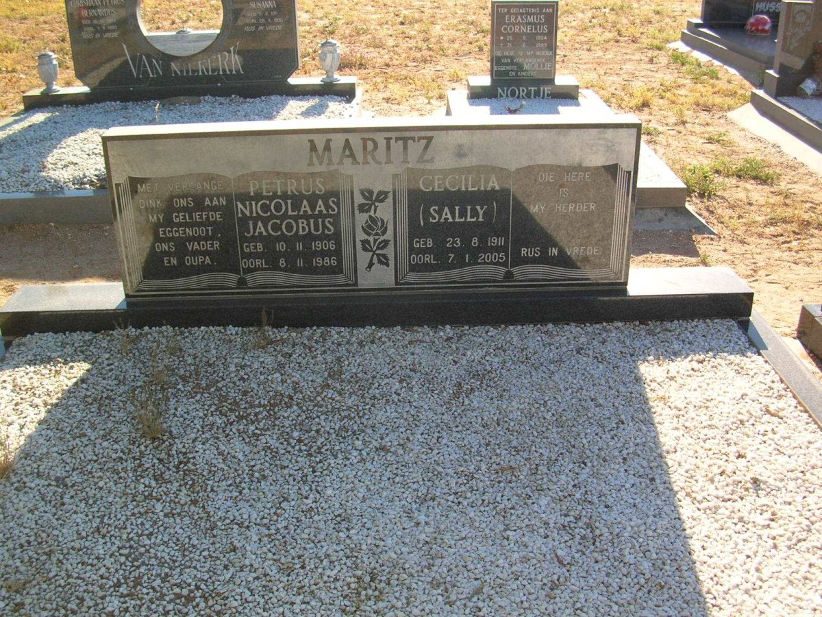 MARITZ Petrus Nicolaas Jacobus 1906-1986 &amp; Cecilia 1911-2005