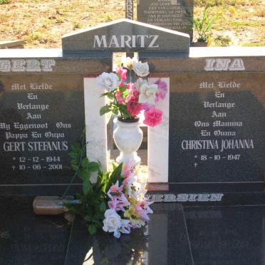 MARITZ Gert Stefanus 1944-2001 &amp; Christina Johanna 1947-
