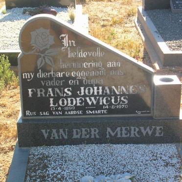 MERWE Frans Johannes Lodewicus, van der 1899-1970