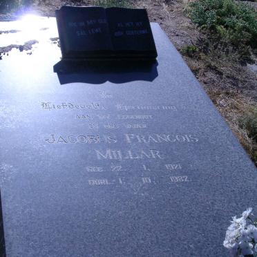 MILLAR  Jacobus Francois 1921 - 1982