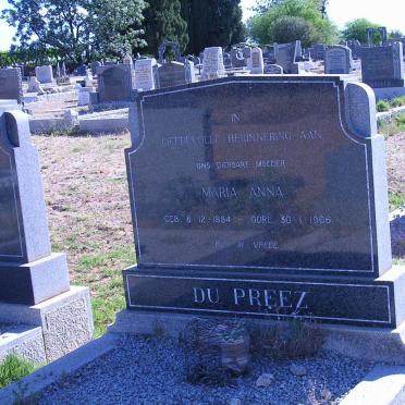 PREEZ Maria Anna, du 1884-1966