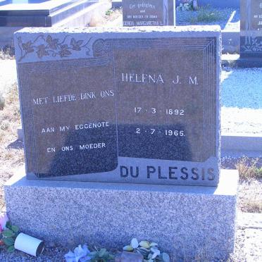 PLESSIS Helena J.M., du 1892-1965