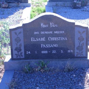 PASSANO Elsabé Christina 1889-1971