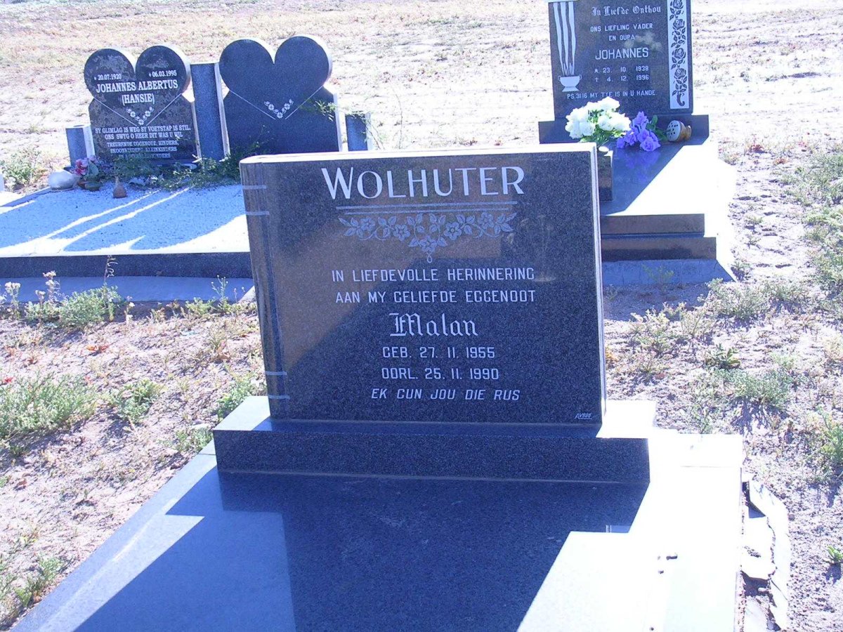 WOLHUTER Malan 1955-1990