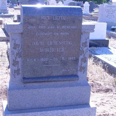 WOLHUTER David Liebenberg 1920-1963