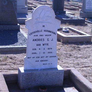 WYK Andries G.J., van 1879-1956